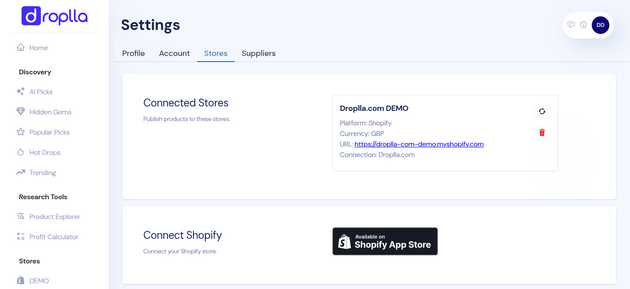Connected Stores - Droplla